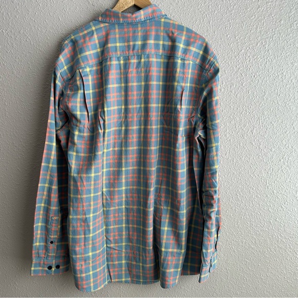 L.L. Bean NEW Blue Plaid 100%‎ Cotton Long Sleeve Twill Button Up Tall Shirt NWT - Picture 3 of 9